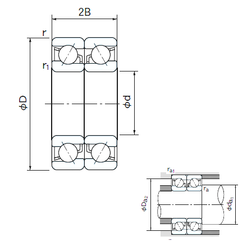 Подшипник 7001DB