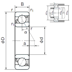 Подшипник 7040C