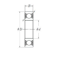 Подшипник 6001DDU