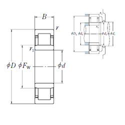 Подшипник NU 305 EW