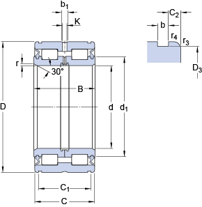 Подшипник 319436 DA-2LS