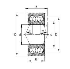 ПОДШИПНИК ШАРИКОВЫЙ РАДИАЛЬНО-УПОРНЫЙ 30/5-B-2RSR-TVH