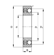 ПОДШИПНИК ШАРИКОВЫЙ РАДИАЛЬНО-СФЕРИЧЕСКИЙ 2204-2RS-TVH