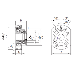 ПОДШИПНИК ШАРИКОВЫЙ УПОРНО-РАДИАЛЬНЫЙ DKLFA40140-2RS