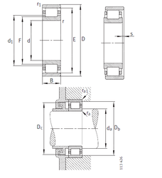 ПОДШИПНИК РОЛИКОВЫЙ РАДИАЛЬНЫЙ NU2244-EX-M1