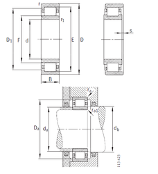 ПОДШИПНИК РОЛИКОВЫЙ РАДИАЛЬНЫЙ NU2252-E-M1