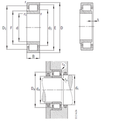 ПОДШИПНИК РОЛИКОВЫЙ РАДИАЛЬНЫЙ NJ334-E-M1