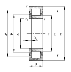 ПОДШИПНИК РОЛИКОВЫЙ РАДИАЛЬНЫЙ NUP240-E-M1