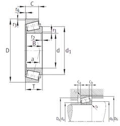 ПОДШИПНИК РОЛИКОВЫЙ РАДИАЛЬНО-УПОРНЫЙ T2ED045